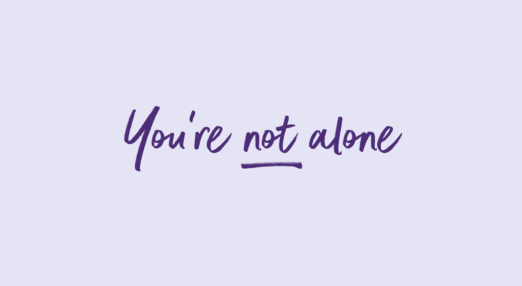 you're not alone graphic