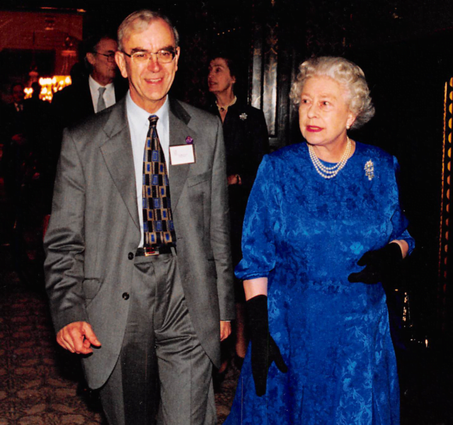 Her Majesty The Queen and Mike Pearson