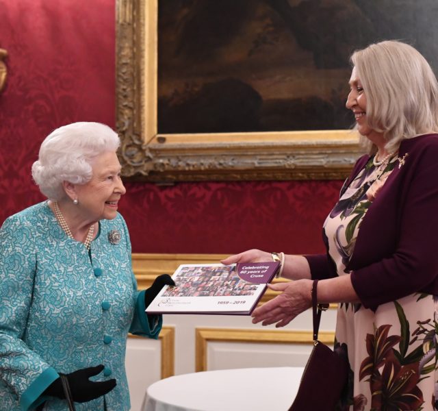Her Majesty the Queen and Pamela Rutter